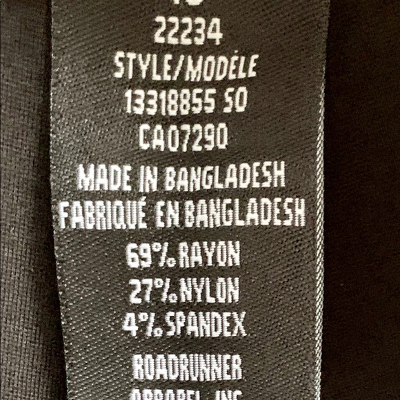 Suko black pin stripe dress pants (sz 16) - Picture 5 of 6